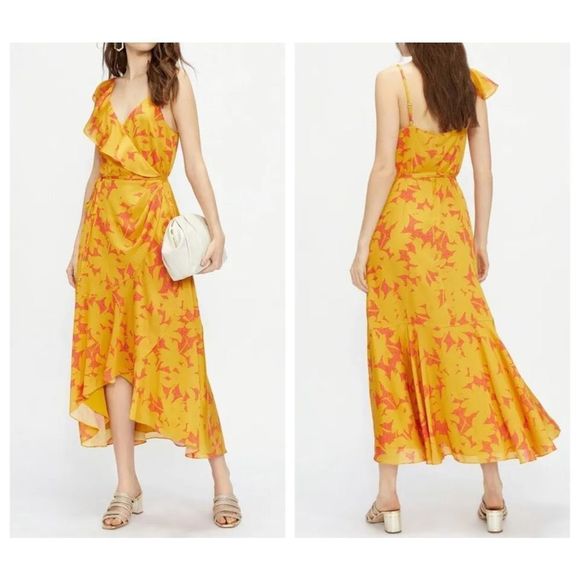 Ted Baker Dresses & Skirts - NWT Ted Baker Ruffle Midi Wrap Dress